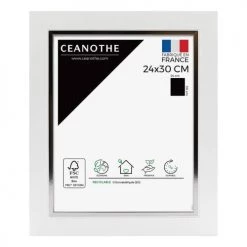 Ceanothe Cadres Et Albums Photos Cadre Photo Blanc Acier 24x30 Cm Bois Massif