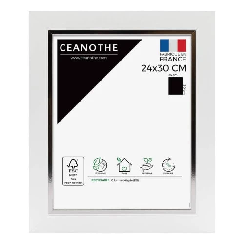 Ceanothe Cadres Et Albums Photos Cadre Photo Blanc Acier 24x30 Cm Bois Massif 1 Ceanothe Cadres Et Albums Photos Cadre Photo Blanc Acier 24x30 Cm Bois Massif