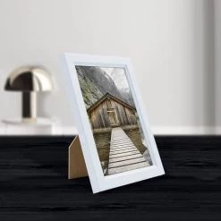 Ceanothe Cadres Et Albums Photos Cadre Photo Blanc Résine Plastique 10x15 -Décoration de porte Soldes cadre photo blanc resine plastique 10x15 4