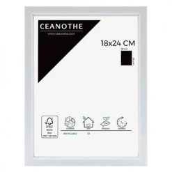 Ceanothe Cadres Et Albums Photos Cadre Photo Blanc Résine Plastique 18x24