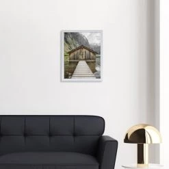 Ceanothe Cadres Et Albums Photos Cadre Photo Blanc Résine Plastique 24x30 -Décoration de porte Soldes cadre photo blanc resine plastique 24x30 4