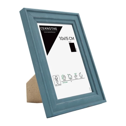 Ceanothe Cadres Et Albums Photos Cadre Photo Bleu 10x15 Cm Bois Massif 2 Ceanothe Cadres Et Albums Photos Cadre Photo Bleu 10x15 Cm Bois Massif – Image 2