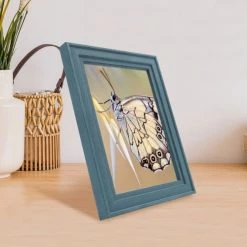 Ceanothe Cadres Et Albums Photos Cadre Photo Bleu 13x18 Cm Bois Massif -Décoration de porte Soldes cadre photo bleu 13x18 cm bois massif 3