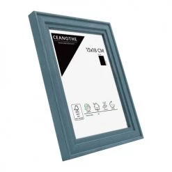 Ceanothe Cadres Et Albums Photos Cadre Photo Bleu 13x18 Cm Bois Massif -Décoration de porte Soldes cadre photo bleu 13x18 cm bois massif 4