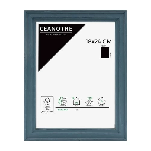 Ceanothe Cadres Et Albums Photos Cadre Photo Bleu 18x24 Cm Bois Massif 1 Ceanothe Cadres Et Albums Photos Cadre Photo Bleu 18x24 Cm Bois Massif
