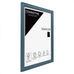 Ceanothe Cadres Et Albums Photos Cadre Photo Bleu 30x40 Cm Bois Massif -Décoration de porte Soldes cadre photo bleu 30x40 cm bois massif 4