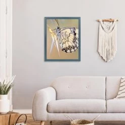 Ceanothe Cadres Et Albums Photos Cadre Photo Bleu 40x50 Cm Bois Massif -Décoration de porte Soldes cadre photo bleu 40x50 cm bois massif 3