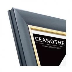 Ceanothe Cadres Et Albums Photos Cadre Photo Bleu Doré 18x24 Cm Résine Recyclée -Décoration de porte Soldes cadre photo bleu dore 18x24 cm resine recyclee 3