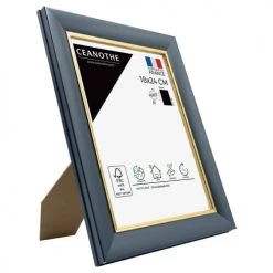 Ceanothe Cadres Et Albums Photos Cadre Photo Bleu Doré 18x24 Cm Résine Recyclée -Décoration de porte Soldes cadre photo bleu dore 18x24 cm resine recyclee 4