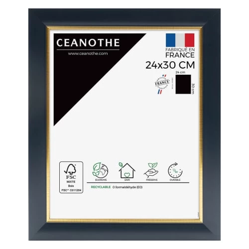Ceanothe Cadres Et Albums Photos Cadre Photo Bleu Doré 24x30 Cm Résine Recyclée 1 Ceanothe Cadres Et Albums Photos Cadre Photo Bleu Doré 24x30 Cm Résine Recyclée
