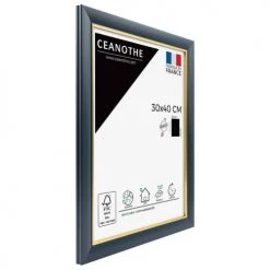 Ceanothe Cadres Et Albums Photos Cadre Photo Bleu Doré 30x40 Cm Résine Recyclée -Décoration de porte Soldes cadre photo bleu dore 30x40 cm resine recyclee 4