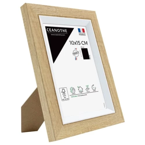 Ceanothe Cadres Et Albums Photos Cadre Photo Bois Blanc 10x15 Cm Résine Recyclée 2 Ceanothe Cadres Et Albums Photos Cadre Photo Bois Blanc 10x15 Cm Résine Recyclée – Image 2