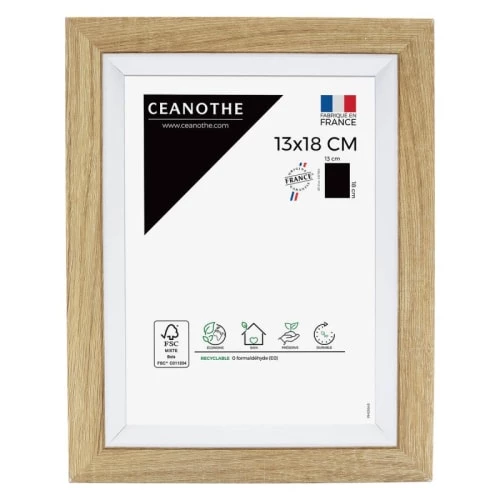 Ceanothe Cadres Et Albums Photos Cadre Photo Bois Blanc 13x18 Cm Résine Recyclée 1 Ceanothe Cadres Et Albums Photos Cadre Photo Bois Blanc 13x18 Cm Résine Recyclée