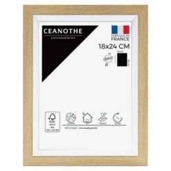 Ceanothe Cadres Et Albums Photos Cadre Photo Bois Blanc 18x24 Cm Résine Recyclée