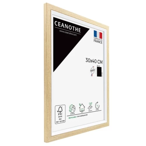 Ceanothe Cadres Et Albums Photos Cadre Photo Bois Blanc 30x40 Cm Résine Recyclée 2 Ceanothe Cadres Et Albums Photos Cadre Photo Bois Blanc 30x40 Cm Résine Recyclée – Image 2