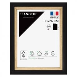 Ceanothe Cadres Et Albums Photos Cadre Photo Bois Noir 18x24 Cm Résine Recyclée