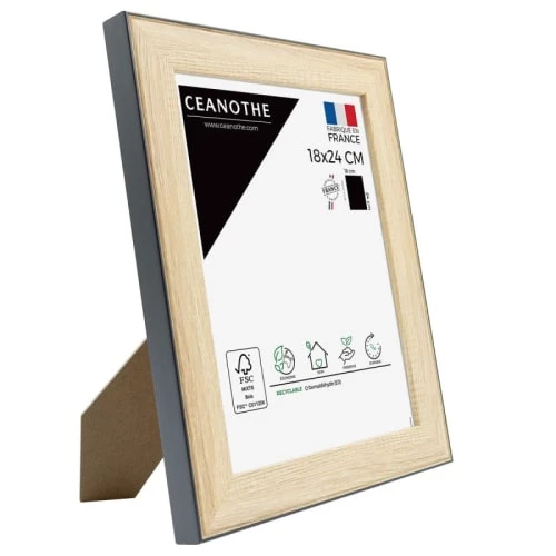 Ceanothe Cadres Et Albums Photos Cadre Photo Bois Noir 18x24 Cm Résine Recyclée 2 Ceanothe Cadres Et Albums Photos Cadre Photo Bois Noir 18x24 Cm Résine Recyclée – Image 2