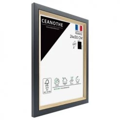 Ceanothe Cadres Et Albums Photos Cadre Photo Bois Noir 24x30 Cm Résine Recyclée -Décoration de porte Soldes cadre photo bois noir 24x30 cm resine recyclee 10