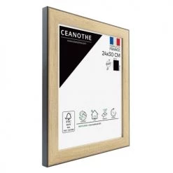 Ceanothe Cadres Et Albums Photos Cadre Photo Bois Noir 24x30 Cm Résine Recyclée -Décoration de porte Soldes cadre photo bois noir 24x30 cm resine recyclee 4