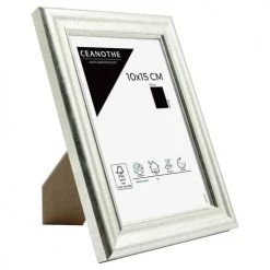 Ceanothe Cadres Et Albums Photos Cadre Photo Classique Argent 10x15 Cm -Décoration de porte Soldes cadre photo classique argent 10x15 cm 2