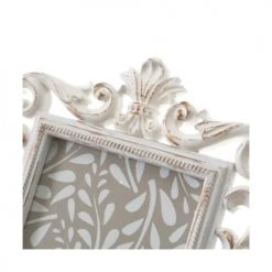 Wadiga Cadres Et Albums Photos Cadre Photo Classique En Polypropylène Blanc Et Doré - 17.5x1.8x24.5cm -Décoration de porte Soldes cadre photo classique en polypropylene blanc et dore 17 5x1 8x24 5cm 1