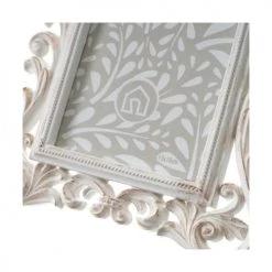 Wadiga Cadres Et Albums Photos Cadre Photo Classique En Polypropylène Blanc Et Doré - 22x2x28cm -Décoration de porte Soldes cadre photo classique en polypropylene blanc et dore 22x2x28cm 2