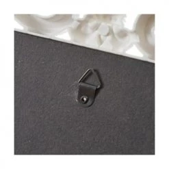 Wadiga Cadres Et Albums Photos Cadre Photo Classique En Polypropylène Blanc Et Doré - 22x2x28cm -Décoration de porte Soldes cadre photo classique en polypropylene blanc et dore 22x2x28cm 3