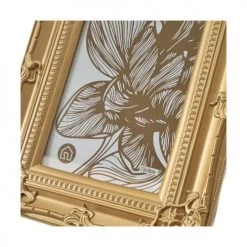 Wadiga Cadres Et Albums Photos Cadre Photo Classique En Polypropylène Doré - 21.4x2x26.5cm -Décoration de porte Soldes cadre photo classique en polypropylene dore 21 4x2x26 5cm 2