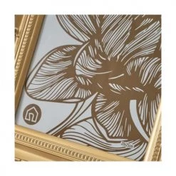 Wadiga Cadres Et Albums Photos Cadre Photo Classique En Polypropylène Doré - 30x2x35cm -Décoration de porte Soldes cadre photo classique en polypropylene dore 30x2x35cm 2