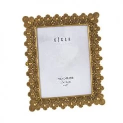 Wadiga Cadres Et Albums Photos Cadre Photo Classique Rectangulaire En Résine Doré 10x15cm