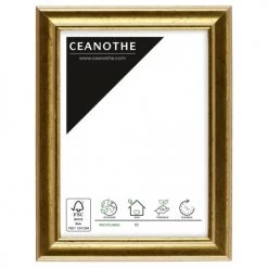 Ceanothe Cadres Et Albums Photos Cadre Photo Doré 10x15 Cm Résine Recyclée