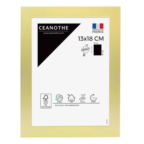 Ceanothe Cadres Et Albums Photos Cadre Photo Doré 13x18 Cm Résine Recyclée 1 Ceanothe Cadres Et Albums Photos Cadre Photo Doré 13x18 Cm Résine Recyclée