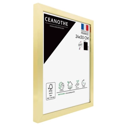 Ceanothe Cadres Et Albums Photos Cadre Photo Doré 24x30 Cm Résine Recyclée 2 Ceanothe Cadres Et Albums Photos Cadre Photo Doré 24x30 Cm Résine Recyclée – Image 2