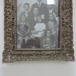 Maison Tilleul Cadres Et Albums Photos Cadre Photo Double Sens Baroque Gris -Décoration de porte Soldes cadre photo double sens baroque gris 4