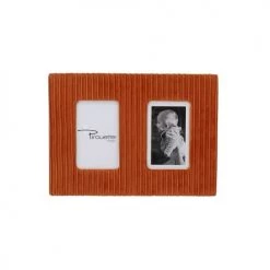 Pirouette Paris Cadres Et Albums Photos Cadre Photo En Velours Plissé Terracotté 33x24