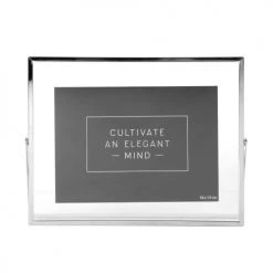 Maisons Du Monde Cadres Et Albums Photos Cadre Photo En Verre Et Métal Argenté 18x13
