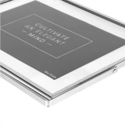 Maisons Du Monde Cadres Et Albums Photos Cadre Photo En Verre Et Métal Argenté 18x13 -Décoration de porte Soldes cadre photo en verre et metal argente 18x13 1000 15 30 203964 3