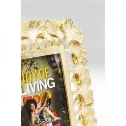 Kare Design Cadres Et Albums Photos Cadre Photo Feuilles De Ginkgo En Polyrésine Dorée 26x21 -Décoration de porte Soldes cadre photo feuilles de ginkgo en polyresine doree 26x21 3