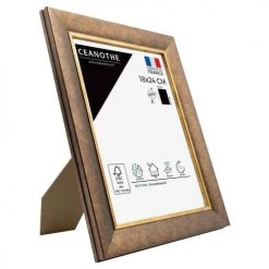 Ceanothe Cadres Et Albums Photos Cadre Photo Filet Doré 18x24 Cm Résine Recyclée -Décoration de porte Soldes cadre photo filet dore 18x24 cm resine recyclee 4