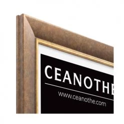 Ceanothe Cadres Et Albums Photos Cadre Photo Filet Doré 40x50 Cm Résine Recyclée -Décoration de porte Soldes cadre photo filet dore 40x50 cm resine recyclee 3