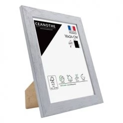 Ceanothe Cadres Et Albums Photos Cadre Photo Gris 18x24 Cm Bois Reconstitué -Décoration de porte Soldes cadre photo gris 18x24 cm bois reconstitue 1