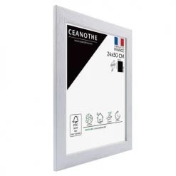 Ceanothe Cadres Et Albums Photos Cadre Photo Gris 24x30 Cm Bois Reconstitué -Décoration de porte Soldes cadre photo gris 24x30 cm bois reconstitue 3