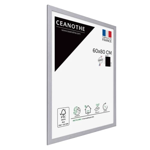 Ceanothe Cadres Et Albums Photos Cadre Photo Gris 60x80 Cm Avec Verre Synthétique Bois Reconstitué 5 Ceanothe Cadres Et Albums Photos Cadre Photo Gris 60x80 Cm Avec Verre Synthétique Bois Reconstitué – Image 5