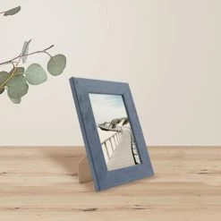 Ceanothe Cadres Et Albums Photos Cadre Photo Gris Bleuté 10x15 Cm Bois Reconstitué -Décoration de porte Soldes cadre photo gris bleute 10x15 cm bois reconstitue 3