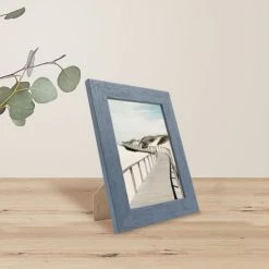 Ceanothe Cadres Et Albums Photos Cadre Photo Gris Bleuté 13x18 Cm Bois Reconstitué -Décoration de porte Soldes cadre photo gris bleute 13x18 cm bois reconstitue 3