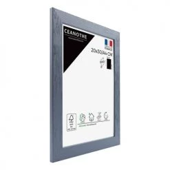 Ceanothe Cadres Et Albums Photos Cadre Photo Gris Bleuté 20x30 Cm Bois Reconstitué -Décoration de porte Soldes cadre photo gris bleute 20x30 cm bois reconstitue 1