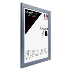 Ceanothe Cadres Et Albums Photos Cadre Photo Gris Bleuté 30x40 Cm Bois Reconstitué -Décoration de porte Soldes cadre photo gris bleute 30x40 cm bois reconstitue 1