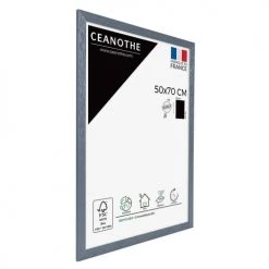 Ceanothe Cadres Et Albums Photos Cadre Photo Gris Bleuté 50x70 Cm Avec Verre Synthétique Bois Reconstit -Décoration de porte Soldes cadre photo gris bleute 50x70 cm avec verre synthetique bois reconstit 4