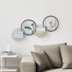 Umbra Cadres Et Albums Photos Cadre Photo Infinity L Métal Noir -Décoration de porte Soldes cadre photo infinity l metal noir 4