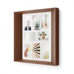 Umbra Cadres Et Albums Photos Cadre Photo Lookout Xl Bois Marron -Décoration de porte Soldes cadre photo lookout xl bois marron 3